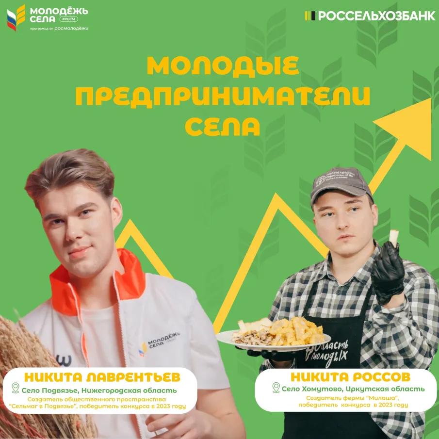 Молодёжь села запускает международный конкурс по бизнес- планированию «Молодые предприниматели села»