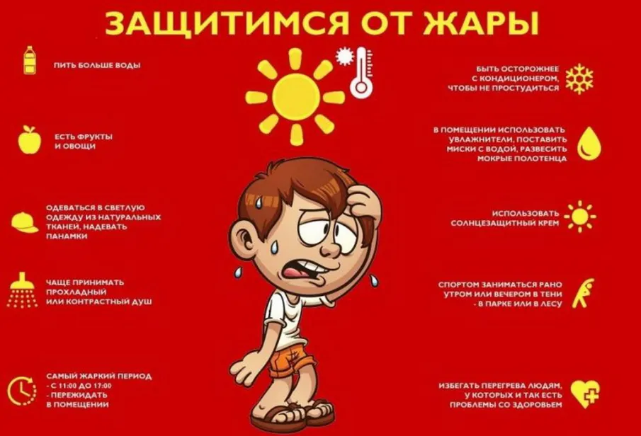 Рекомендации Роспотребнадзора гражданам - как защититься от жары