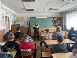 ГИБДД провели беседу в Воскресенском техникуме