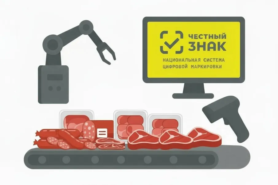 Информация для участников оборота мясной продукции о введении поэтапной маркировки товаров с 01 марта 2026 года